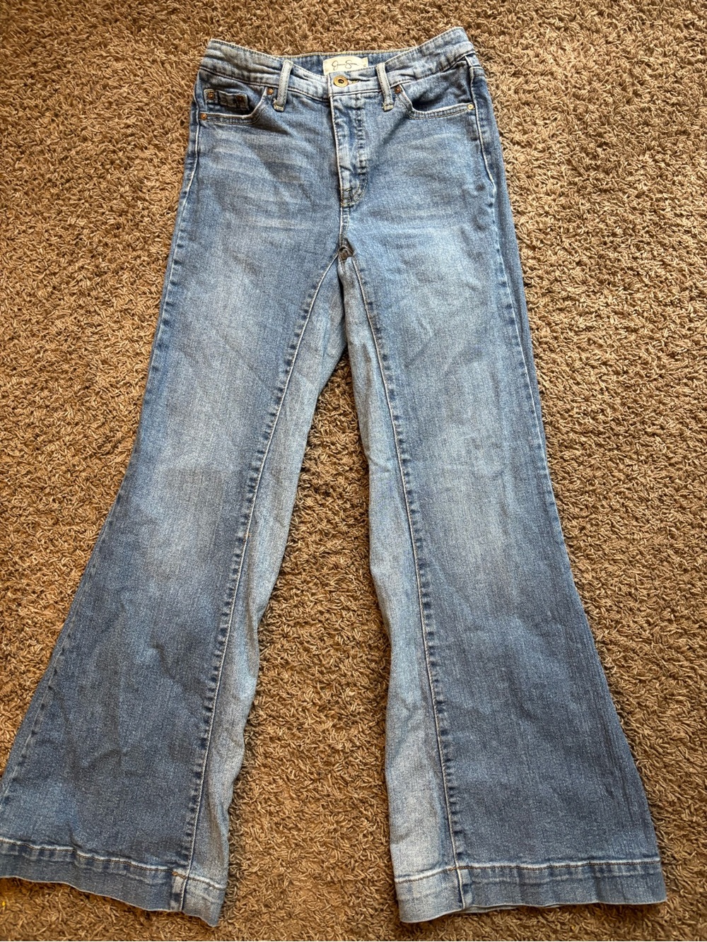Jessica Simpson Light Blue Flare Jeans Y2K